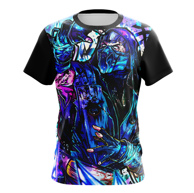 Camisa / Camiseta Sub-Zero Mortal Kombat Manga Longa