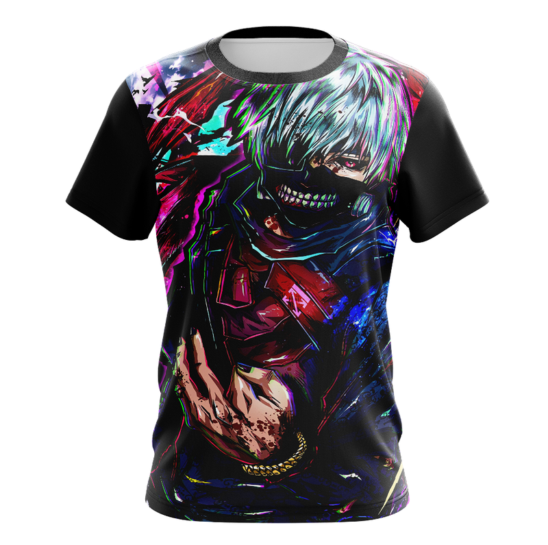 Camisa / Camiseta Kaneki Anime Tokyo Ghoul Manga Curta