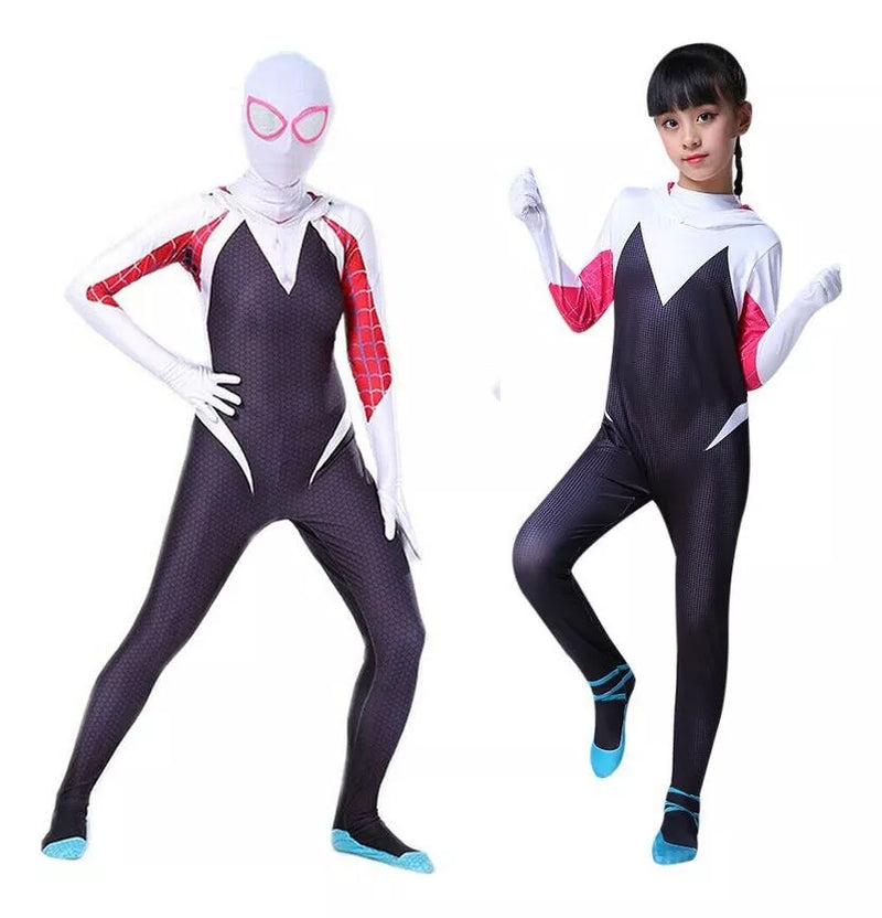 Fantasia Meninas Spider Gwen Aranha Cosplay  Aranha Infantil