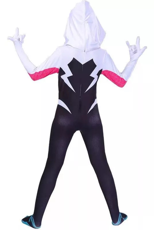 Fantasia Meninas Spider Gwen Aranha Cosplay  Aranha Infantil