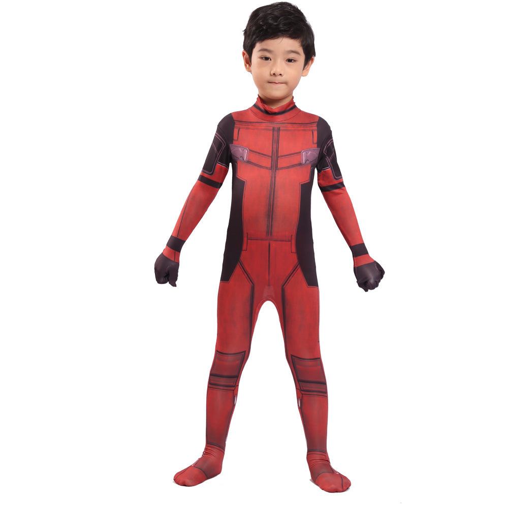 Fantasia Deadpool Clássico Cosplay Traje Luxo Adulto e Infantil