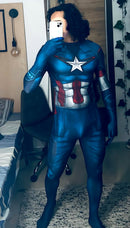 Fantasia Capitão América Vingadores Cosplay Traje Luxo Profissional