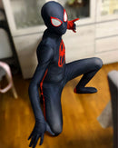 Fantasia Miles Morales Aranhaverso Filme 2 Cosplay Traje Luxo com Lentes