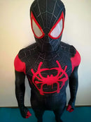 Fantasia Homem-Aranha Miles Morales Aranhaverso Adulto Cosplay Traje Luxo