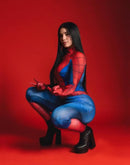 Fantasia Feminina Filme Homem Aranha: Novo Dia Traje Mulheres Cosplay Luxo