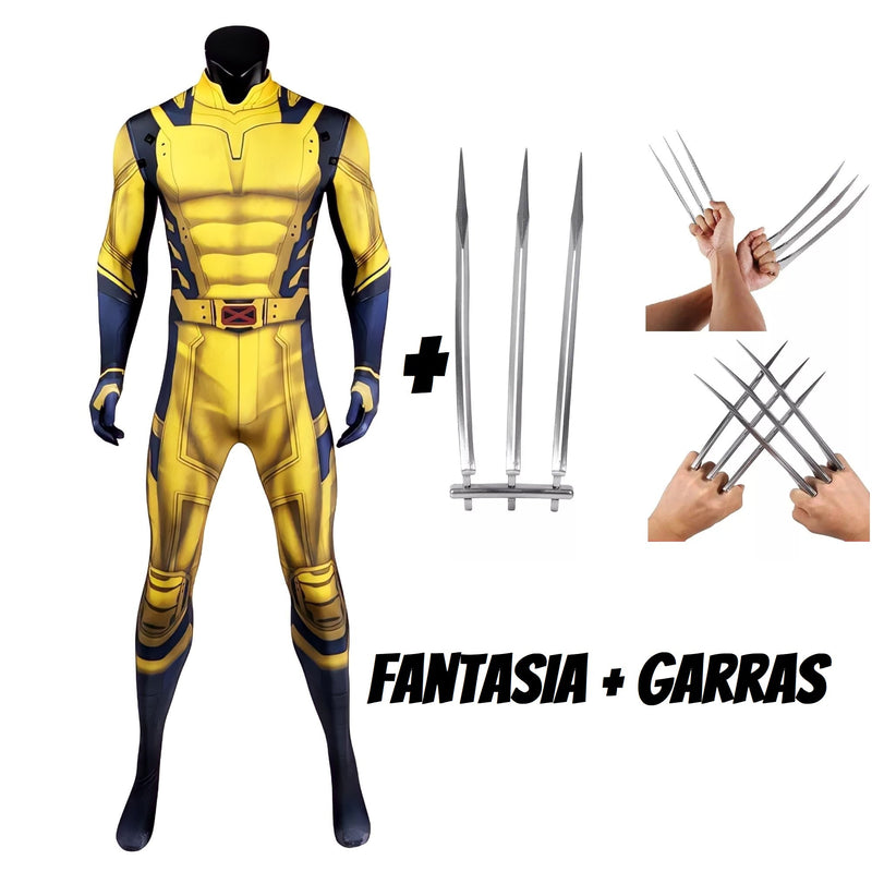 Fantasia Infantil Wolverine Filme Deadpool Cosplay Traje Luxo Profissional