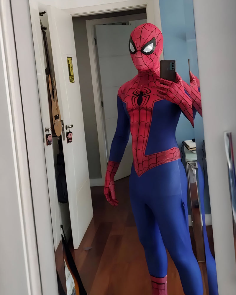 Fantasia Homem-Aranha Spider Man Adulto Cosplay Traje Luxo Profissional