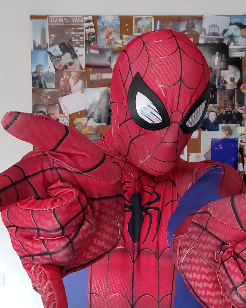 Fantasia Homem-Aranha Spider Man Adulto Cosplay Traje Luxo Profissional