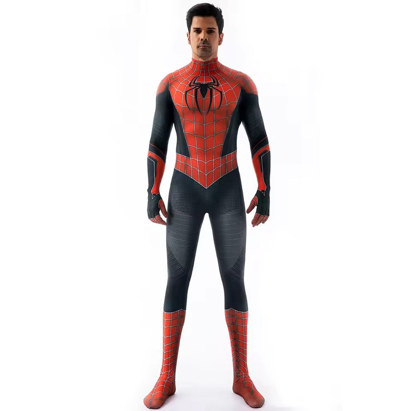 Fantasia Homem-Aranha Tobey Traje Híbrido Raimi Cosplay Luxo Traje Profissional