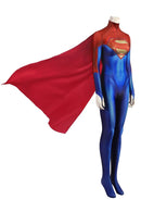 Fantasia Feminina Supergirl Super Moça Kara Com Capa Traje Luxo Cosplay Mulheres