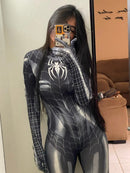 Fantasia Black Cat Venom Cosplay Mulher Aranha Felícia Feminino Gata Negra