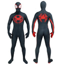 Fantasia Cosplay Miles Morales Aranhaverso 2 Filme Traje Luxo com Lentes