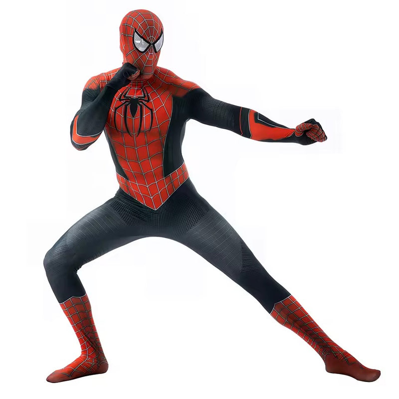 Fantasia Homem-Aranha Tobey Traje Híbrido Raimi Cosplay Luxo Traje Profissional