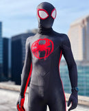 Fantasia Cosplay Miles Morales Aranhaverso Filme 2 Traje Luxo com Lentes