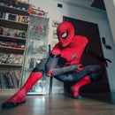 Fantasia Cosplay Heróis Masculina Homem Aranha Traje Longe de Casa Filme Luxo