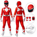 Fantasia Infantil Power Rangers Vermelho Clássico Cosplay Traje Crianças