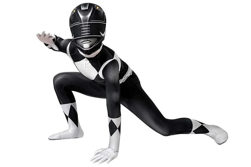 Fantasia Infantil Power Rangers Vermelho Clássico Cosplay Traje Crianças