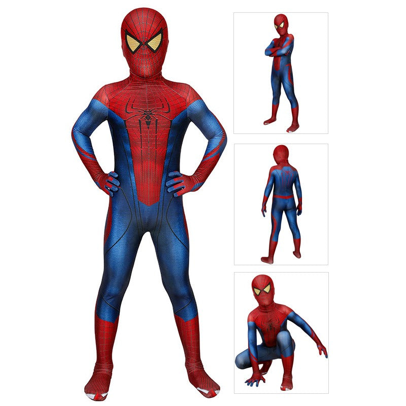 Fantasia Infantil TASM 1 Filme Espetacular Homem Aranha Andrew Cosplay Crianças Traje