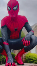 Fantasia Homem-Aranha Longe de Casa Tom Holland Adulto Cosplay Traje Luxo Profissional
