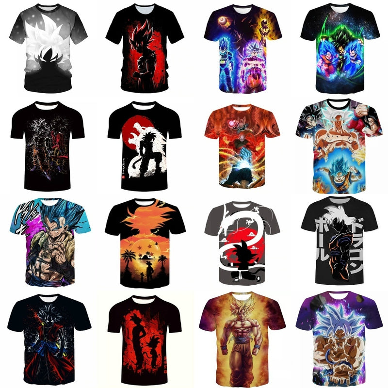 Camisa Camiseta Impressão 3D Goku Oozaru Dragon Ball Z Estilo Clássico