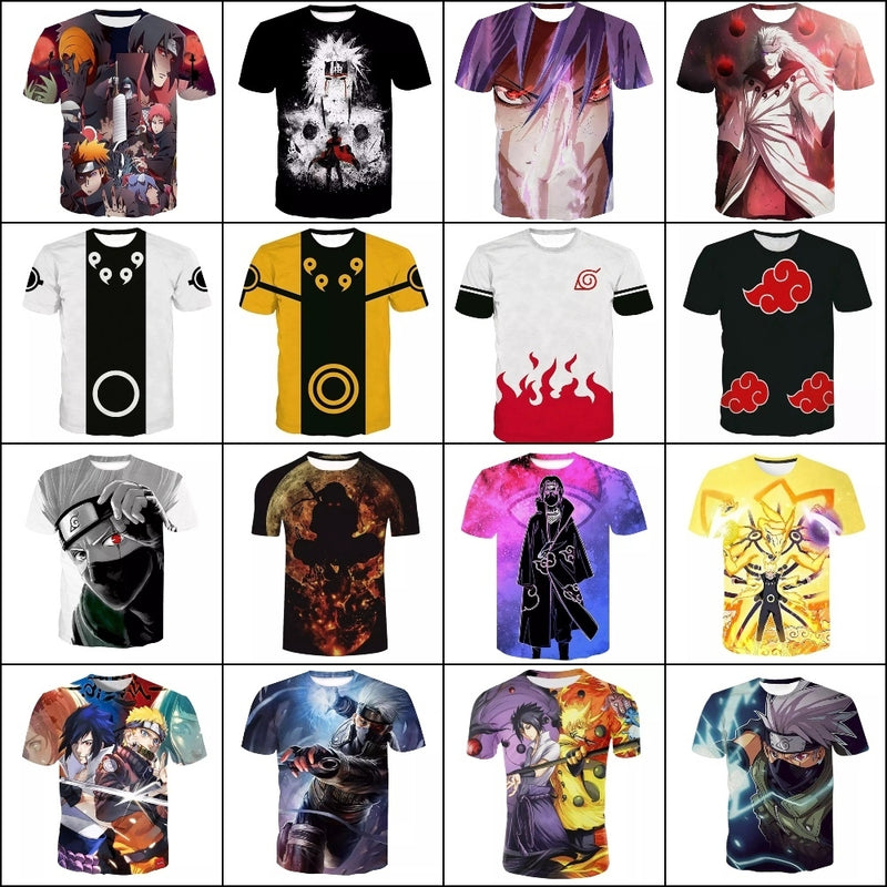 Camisa Camiseta Rikudou Sennin Impressão 3D Anime Naruto Shippuden