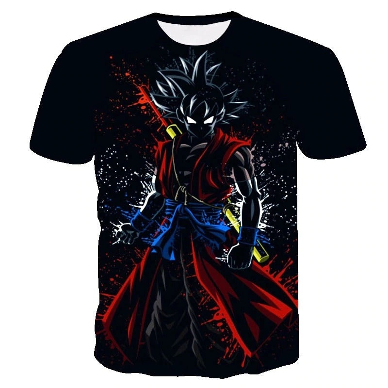 Camisa Camiseta Impressão 3D Goku Dragon Ball Heroes Estilo Clássico