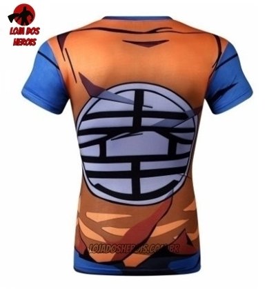 Camisa Camiseta Hash Guard Goku Clássica Versão 2 Dragon Ball Anime Compressão