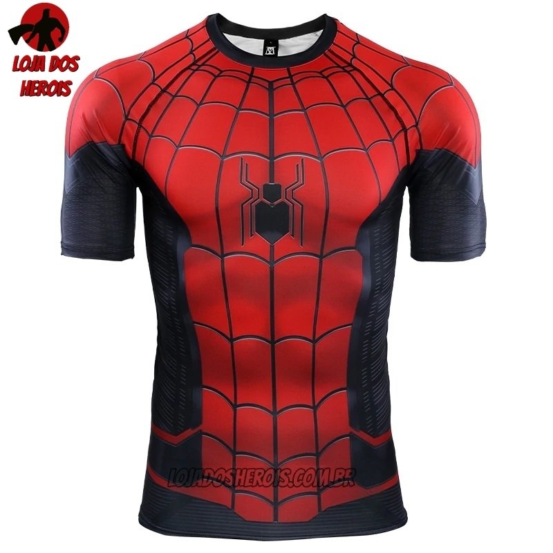 Camisa/Camiseta Hash Guard Homem Aranha Longe de Casa Vingadores