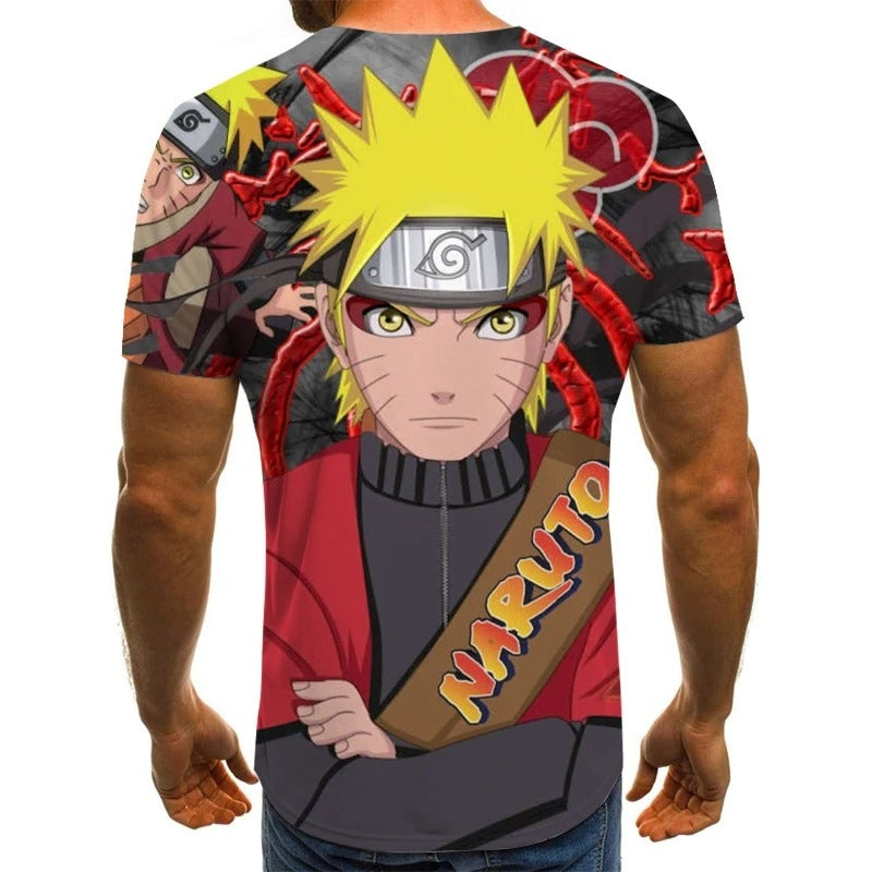 Camisa Camiseta Naruto Modo Sennin Impressão 3D Anime Naruto Shippuden