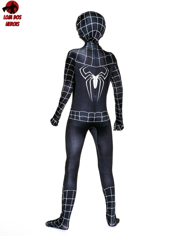 Fantasia Venom Homem Aranha Cosplay Heróis Infantil Eventos Traje Crianças