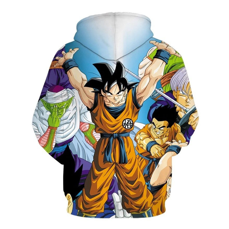 Blusa Jaqueta Capuz Touca Anime Dragon Ball Z Super - Goku Super Genki Dama