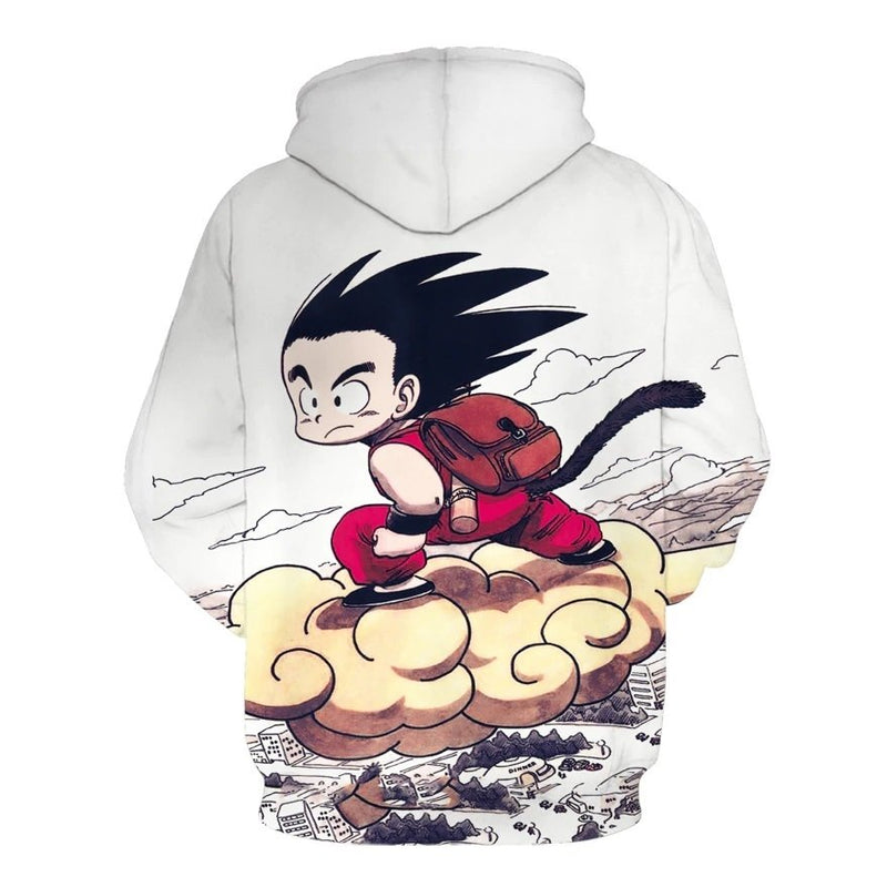 Blusa Jaqueta Capuz Touca Anime Dragon Ball Z Super - Goku Jovem