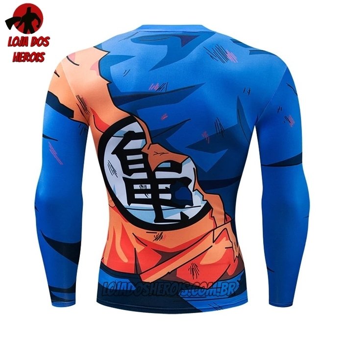 Camisa/Camiseta Hash Guard Goku Dragon Ball Z Manga Compressão Segunda Pele