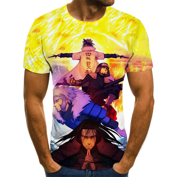 Blusa Aldeia Yondaime Hokage Full 3d