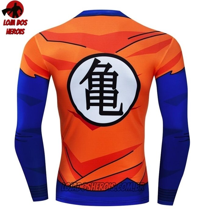 Camisa/Camiseta Hash Guard Goku Dragon Ball Super Manga Compressão Segunda Pele