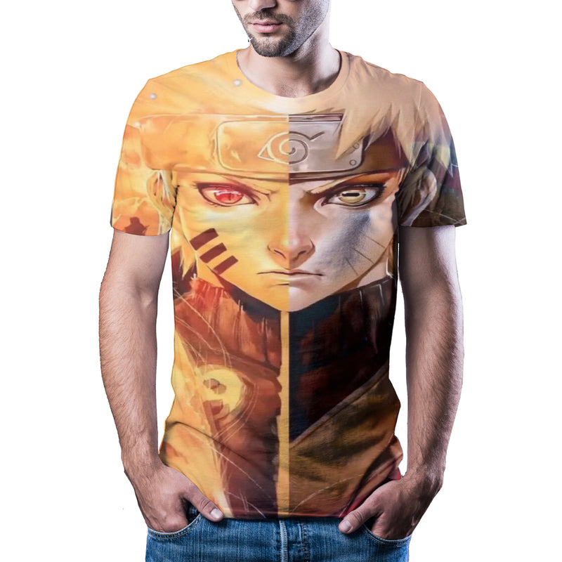 Camisa Camiseta Naruto Shippuden Arte Anime Impressão 3D Full