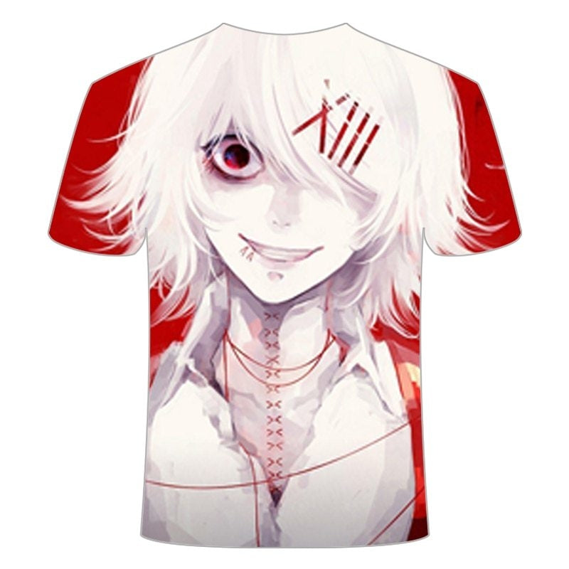 Camisa Camiseta Impressão 3D Tokyo Ghoul - Juuzou Suzuya Anime