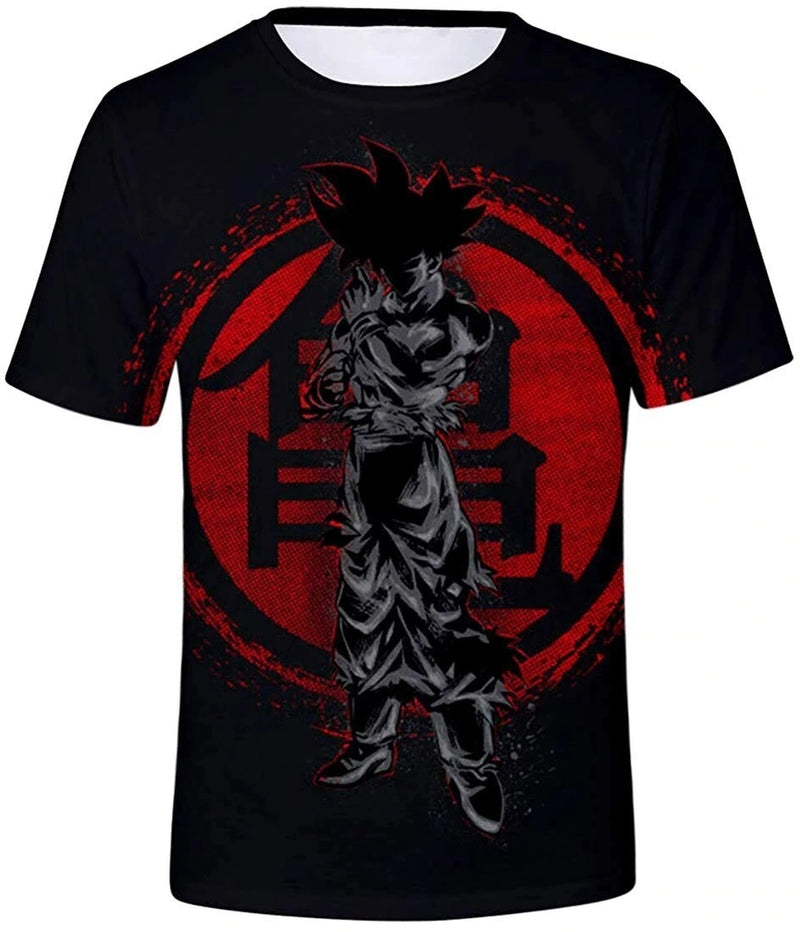 Camisa Camiseta Impressão 3D Goku Instinto Superior Batalha Dragon Bal