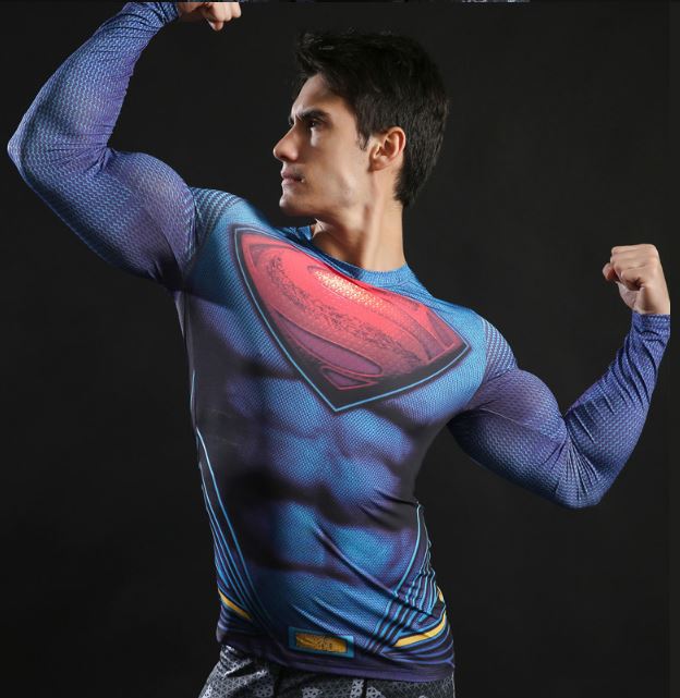 Camisa / Camiseta Hash Guard Superman Filme Manga Compressão