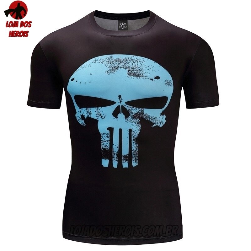 Camisa/Camiseta Hash Guard Justiceiro Mod 2 Compressão Segunda Pele