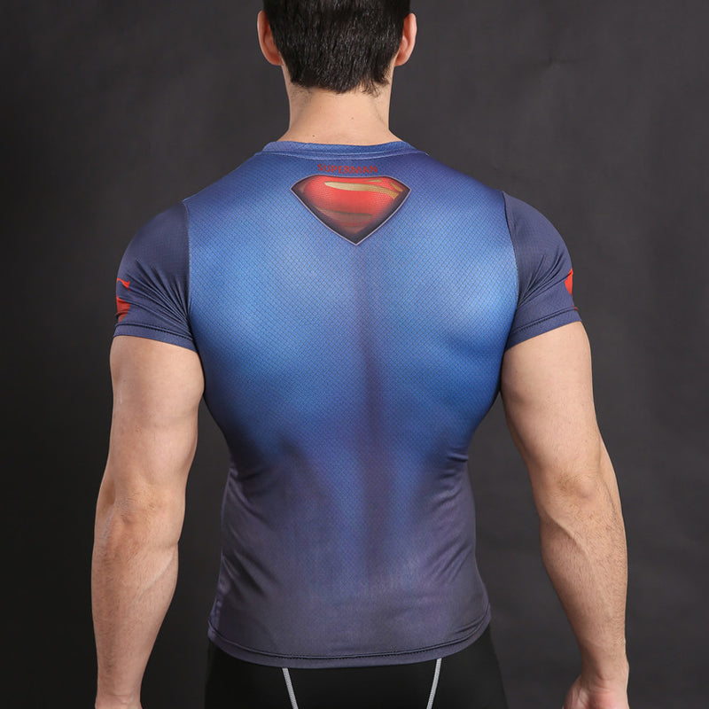 Camisa / Camiseta Hash Guard Superman Clássico Compressão