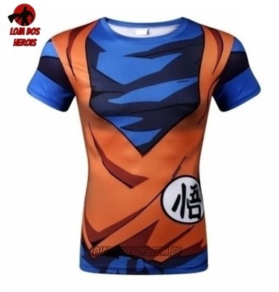 Camisa Camiseta Hash Guard Goku Classica Dragon Ball Anime Compressão