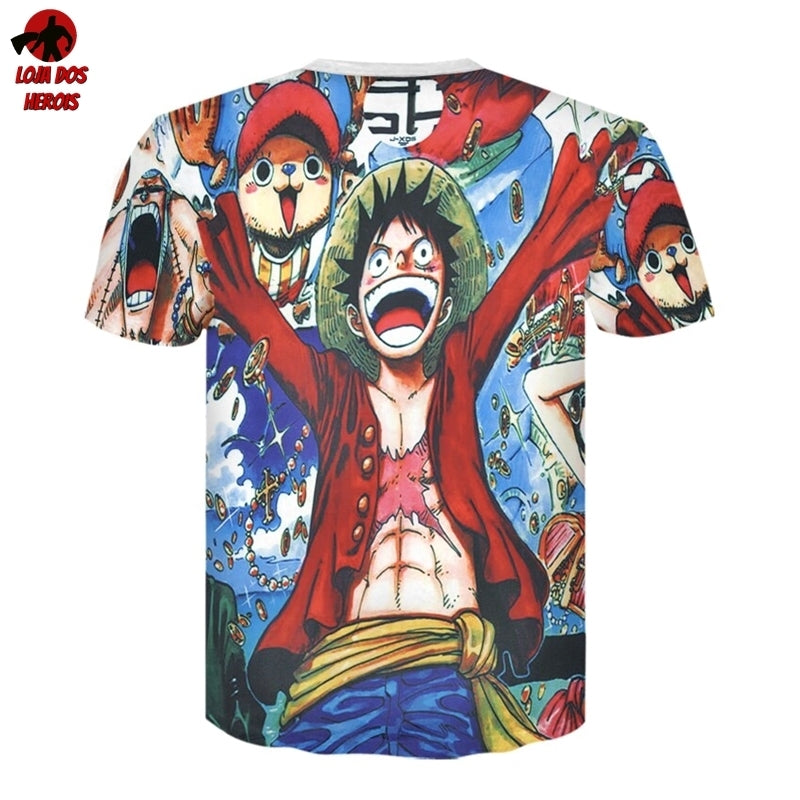 Camiseta Camisa Anime One Piece Luffy