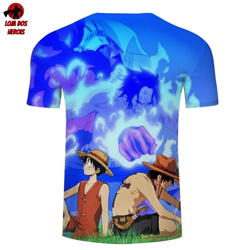 Camiseta Full 3d + Bermuda Anime Japonês Raça Fictícia