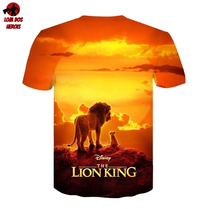 Camisa Camiseta Impressão 3D Full Rei Leão Filme Live Action