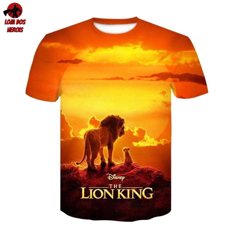 Camisa Camiseta Impressão 3D Full Rei Leão Filme Live Action