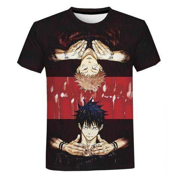 Camiseta Full 3d + Bermuda Anime Japonês Raça Fictícia