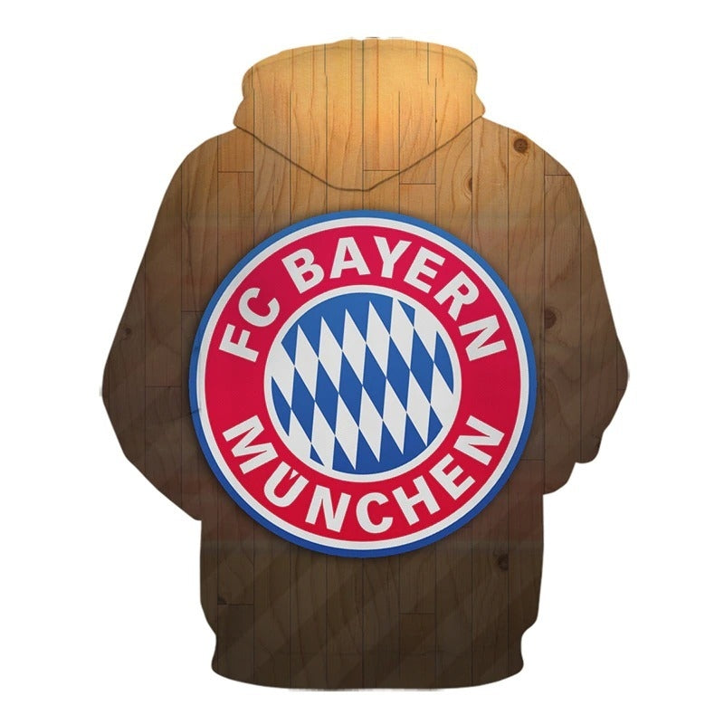 Blusa Jaqueta 3D Full Clube De Futebol Bayern de Munique Top