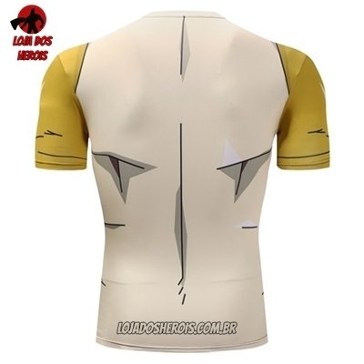 Camisa Camiseta Hash Guard Freeza Dourado Mod 2 Dragon Ball Super Anime Compressão