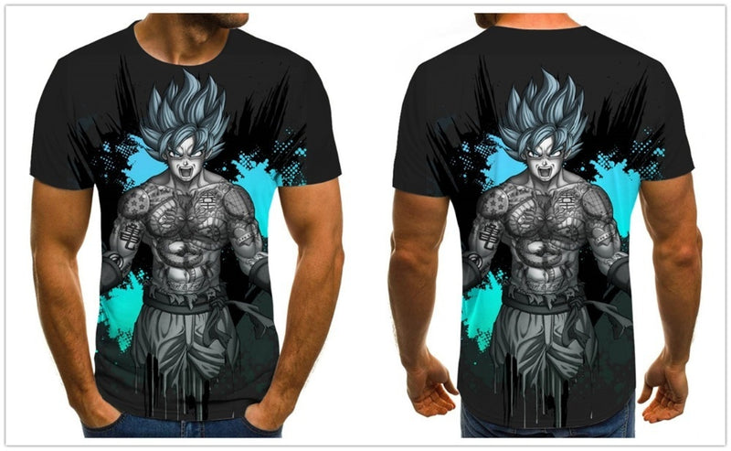 Camisa Camiseta Goku Shenlong Dragon Ball Z Anime Impressão 3D Full